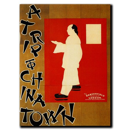 Trademark Fine Art 'A Trip to Chinatown' Canvas Art, 36x48 V8097-C3648GG
